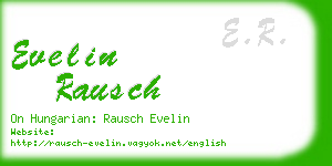 evelin rausch business card